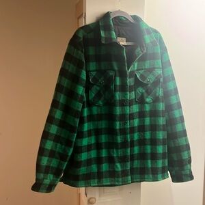 Green Wool Checkered Jacket